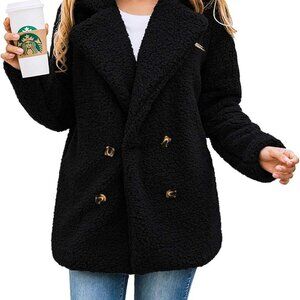 Women's Fashion Winter Coats Sherpa Fleece Faux Fur Shearling Oversized Trendy J
